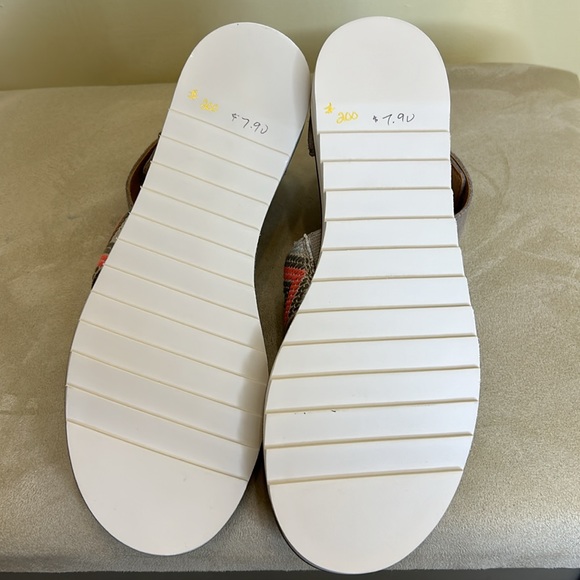 NWOT Frye +Co. women’s leather sandals port 2 . Heal zipper,size 6m.suede ankle - Picture 4 of 7